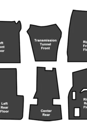 Sound Deadener for 1963-1971 Chrysler 300 Die Cut EVA Complete 6Pc New Arrival