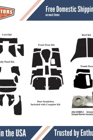 Latest Kick Panel Insulation Kit for 1957-1958 Studebaker Coupe Cowl