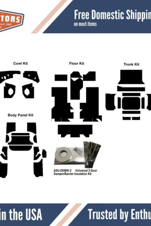 1963-1964 Chevrolet Biscayne, Chevrolet Corvair, Chevrolet Impala, Insulation Sound-Deadener Kit Fan Favorite