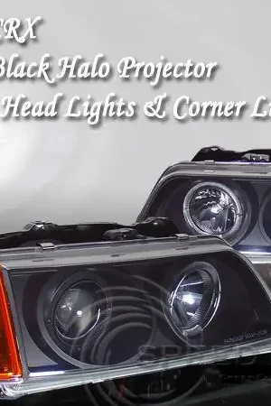 Limited Time Black Halo Headlights Amber