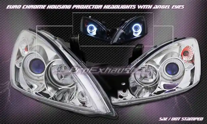 Limited Offer Chrome Angel Eyes Halo Pro Headlights