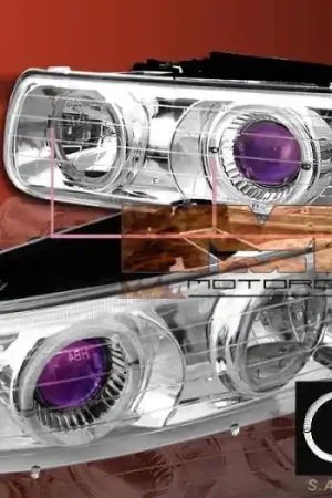 Chrome Blue Two Halo Headlights Special Offer