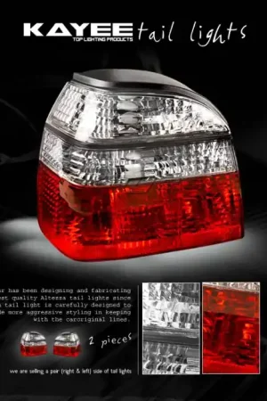 Exclusive Red Clear Tail Lights