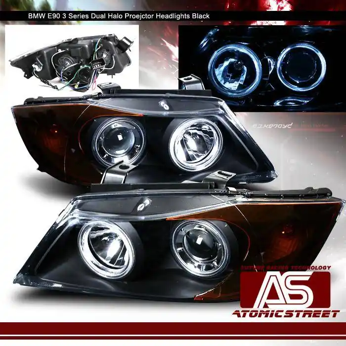 One Day Deal Black E90 Halo Headlights
