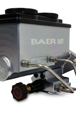One Day Deal Baer Brakes 6805211 ReMaster 2-Bolt GM/Ford Master Cyl Combo Kit, 1-1/8" bore, Left port, Grey