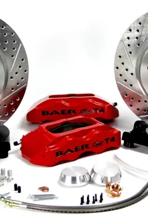 Must Have Baer Brakes 4261288MG Baer Brakes 13" Track4 Front Brake Kit, Monster Green, SDZ, Std. Studs