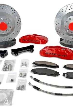 Baer Brakes 4301683FR Baer Brakes 13" Pro Front Brake Kit, Fire Red, SDZ Luxury