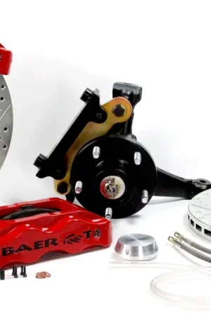 Baer Brakes 4301406R-11 Baer Brakes 13" Track4 Front Brake Kit, Red, Slot, ARP Studs Big Sale