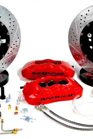 Baer Brakes 4261257FR Baer Brakes 13" Pro+ Front Brake Kit, Fire Red, SDZ, Std. Studs Secure Checkout