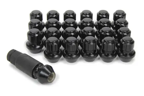 Gorilla Factory OEM Style Bulge 14mm x 1.50 Thread Spline Drive Black Chrome Locking Lug Nuts (Set of 24) - 2021-2024 Ram TRX | 2025-2026 Ram RHO | 2019-2026 Ram 1500 & Rebel Trims | 2022-2025 Jeep Wagoneer & Grand Wagoneer - 96644BDX Cheap