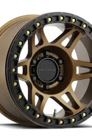 Direct From Manufacturer Method Race Wheels | MR106 Beadlock | METHOD BRONZE | 17x9 | -44 Offset | 3.5 Backspacing | 5x5 | MR10679050944B