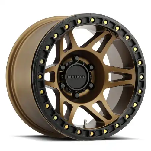 Direct From Manufacturer Method Race Wheels | MR106 Beadlock | METHOD BRONZE | 17x9 | -44 Offset | 3.5 Backspacing | 5x5 | MR10679050944B