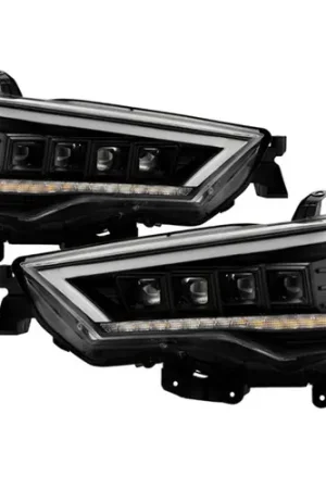 Spyder Apex 14-20 Toyota 4Runner High-Power LED Module Headlights - Black (PRO-YD-T4R14AP-SEQ-BK) Handmade