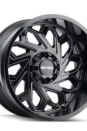 Exclusive Mayhem 8112 Essex 20x12 / 8x170 BP / -51mm Offset / 125.2mm Hub Black w/ Milled Spokes Wheel