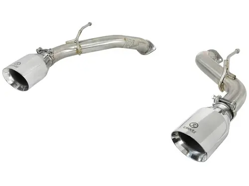 Big Sale aFe POWER Takeda 2.5in 304 SS Axle-Back Exhaust w/ Polished Tips 17-19 Infiniti Q60 V6-3.0L (tt) - 49-36133NM-P