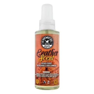Worldwide Shipping Chemical Guys Leather Scent Air Freshener & Odor Eliminator - 4oz (P12)