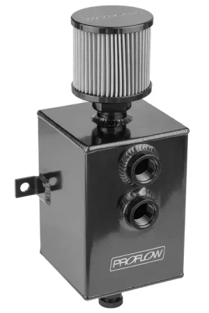Seasonal Sale Proflow Oil Breather 1 Lt Tank Catch Can Square Aluminium Natural Filtered Breather Universal