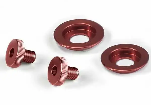Exclusive Stilo Colored Visor Screw Kits Red