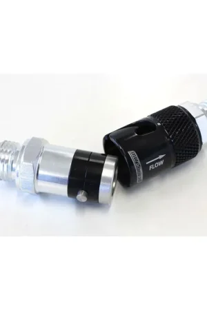 Special Discount Aeroflow Quick Release Aluminium Fitting -10AN Buna N Seal - Black