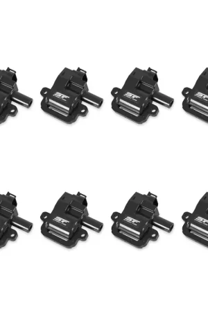 Grab Now MSD Street Fire Ignition Coils 1998-2006 GM LS1/LS6 engines, Black, 8-Pack 8-pack, direct bolt-in to factory connectors