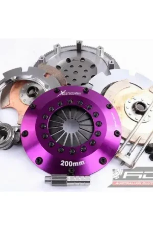 Today Only Xtreme Clutch 200mm Rigid Solid Ceramic Twin Plate Clutch Kit (KIT MSP MITS LANCER EVO 7-9 inc F/W)