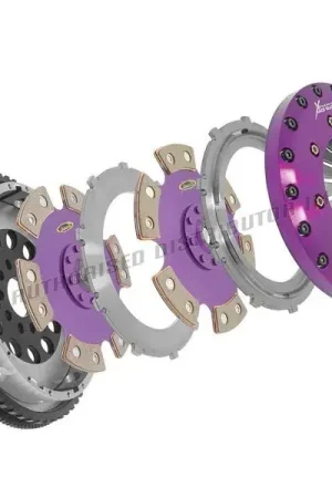Xtreme Clutch 200mm Rigid Solid Ceramic Twin Plate Clutch Kit (KIT MSP NISSAN 350Z VQ35DE inc SMF) Clearance