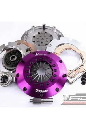 Big Sale Xtreme Clutch 200mm Sprung Ceramic Twin Plate Clutch Kit (KIT MSP MITS LANCER EVO 7-9 inc F/W)