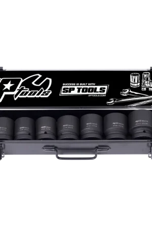 Trusted Brand SP Tools 1" Drive Impact Socket Set - Metric Only - 6pt - 9pc