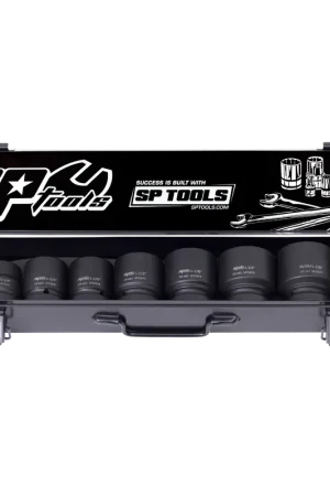 SP Tools 1" Drive Impact Socket Set - SAE Only - 6pt - 9pc Next Day Delivery