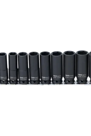 SP Tools 1/2" Drive Impact Socket Rail Set - Deep - SAE Only - 6pt - 11pc Deal