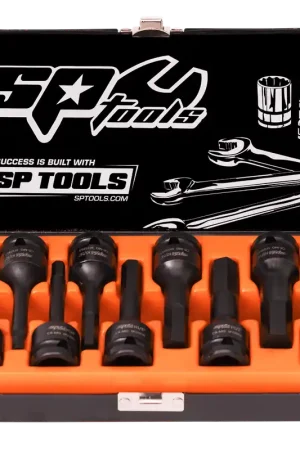Hot Deal SP Tools 1/2" Drive Impact Socket Set - Inhex - SAE Only - 6pt - 9pc