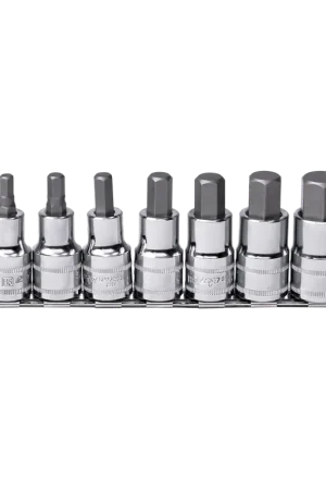 No Minimum Order SP Tools 1/2" Drive Socket Rail Set - Inhex - Metric Only - 7pc