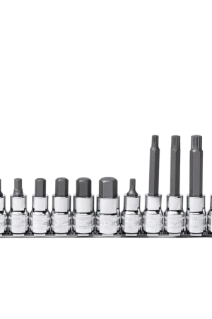 Grab Now SP Tools 1/2" Drive Socket Rail Set - Inhex/Spline - Metric Only - 13pc