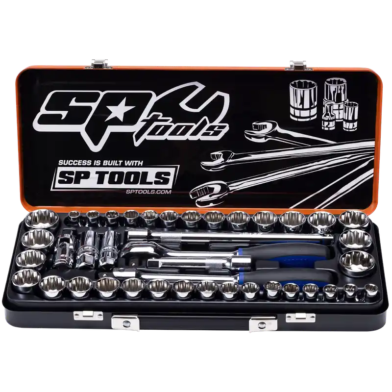SP Tools 1/2" Drive Socket Set - Metric/SAE - 12pt - 41pc Holiday Sale