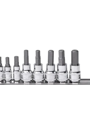 SP Tools 1/4" & 3/8" Drive Socket Rail Set - Inhex - Metric Only - 9pc Original