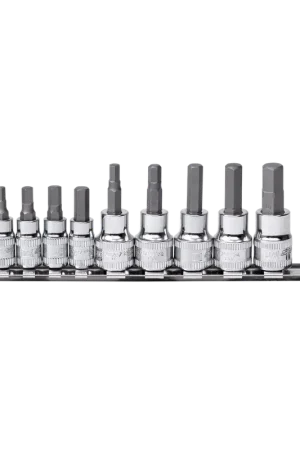 Super Sale SP Tools 1/4" & 3/8" Drive Socket Rail Set - Inhex - SAE Only - 10pc