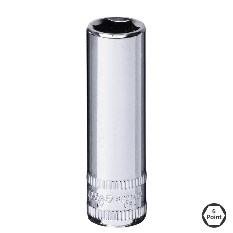 SP Tools 1/4" Drive Deep Socket - 6pt Metric - Individual, Size: 4mm Worldwide Shipping