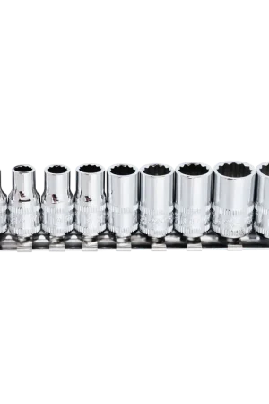 SP Tools 1/4" Drive Socket Rail Set - SAE Only - 12pt - 9pc Professional Grade