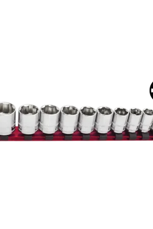 Mega Sale SP Tools 1/4" Drive Socket Rail Set - Xtreme Grip - SAE Only - 6pt - 10pc