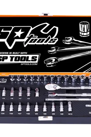 Buy Direct SP Tools 1/4" Drive Socket Set - 6pt Metric, Inhex, Torx, Spline - 35pc