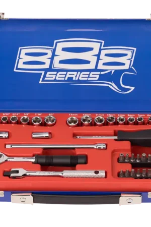 SP Tools 1/4" Drive Socket Set - 888 Series - Metric/SAE - 6pt - 41pc New Release