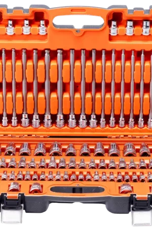 Get Yours SP Tools 1/4", 3/8" & 1/2" Drive Hex & Torx Socket Bit Set - Metric/SAE - 84pc