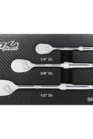 SP Tools 1/4", 3/8" & 1/2" Drive Ratchet Set - Sealed Head - Multi-Drive - 3pc Last Chance