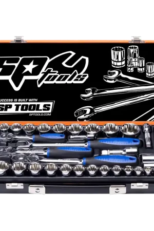 Viral SP Tools 1/4", 3/8" & 1/2" Drive Socket Set - Metric/SAE - 12pt - 59pc