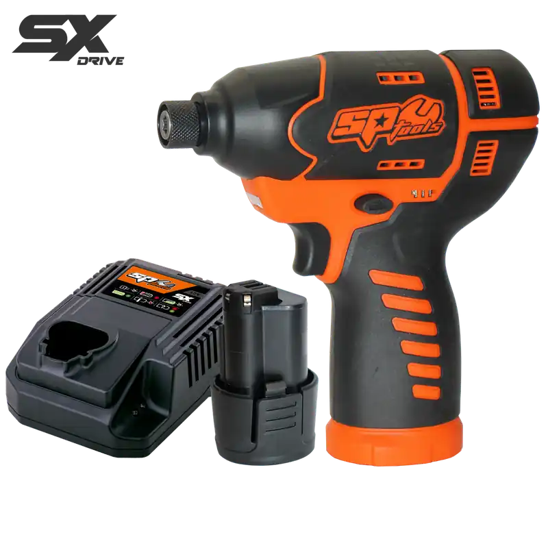 SP Tools 12v 1/4" Drive Impact Driver Kit - 2.5Ah - SX Drive Budget