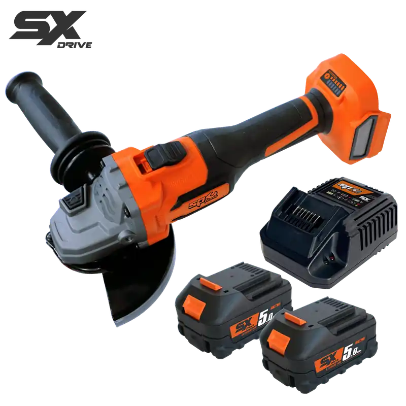 SP Tools 18v 125mm - 5" Brushless 6 Speed Angle Grinder Kit - Skin Only - SX Drive Reduced Price