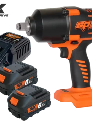 Express Delivery SP Tools 18v 3/4" Drive Brushless Impact Wrench Kit - 6.0Ah X2 - SX Drive