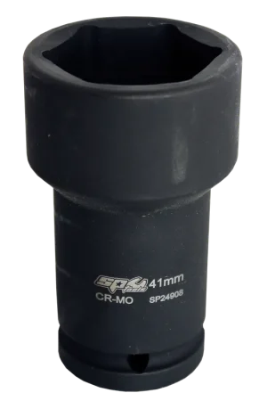 Hassle-Free Returns SP Tools 3/4" Drive Budd Wheel Impact Socket - Metric - Individual, Size: 41mm x 21mm