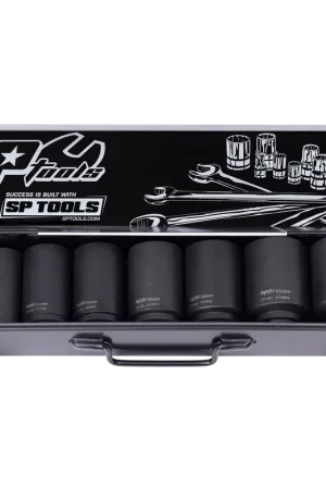SP Tools 3/4" Drive Impact Socket Set - Deep - Metric Only - 6pt - 8pc Hassle-Free Returns