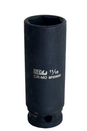 SP Tools 3/8" Drive Deep Impact Socket - 6pt SAE - Individual, Size: 5/4" Must Have